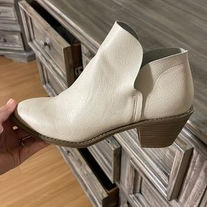 Cream booties